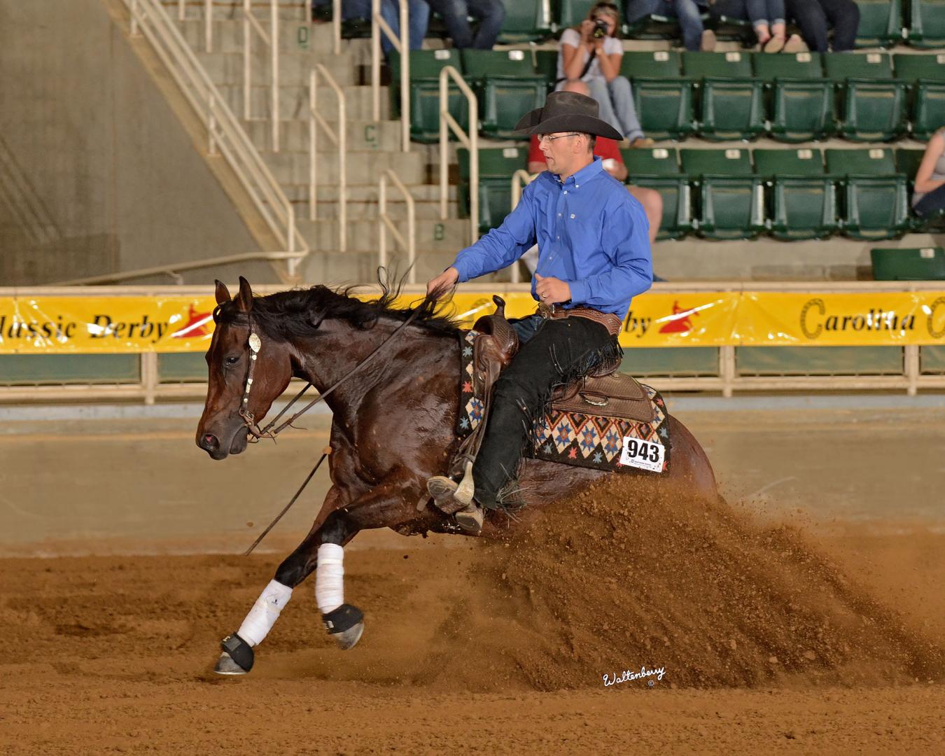 Jeremy Gates on a horse