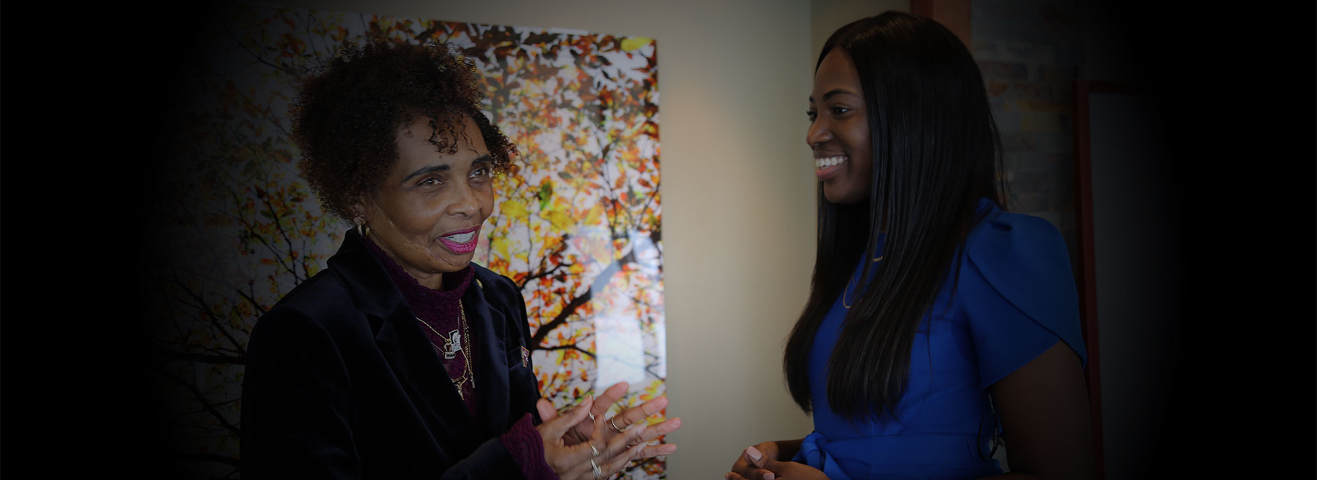 Sheneya Wilson and her mentor, associate professor Sharon Boyce