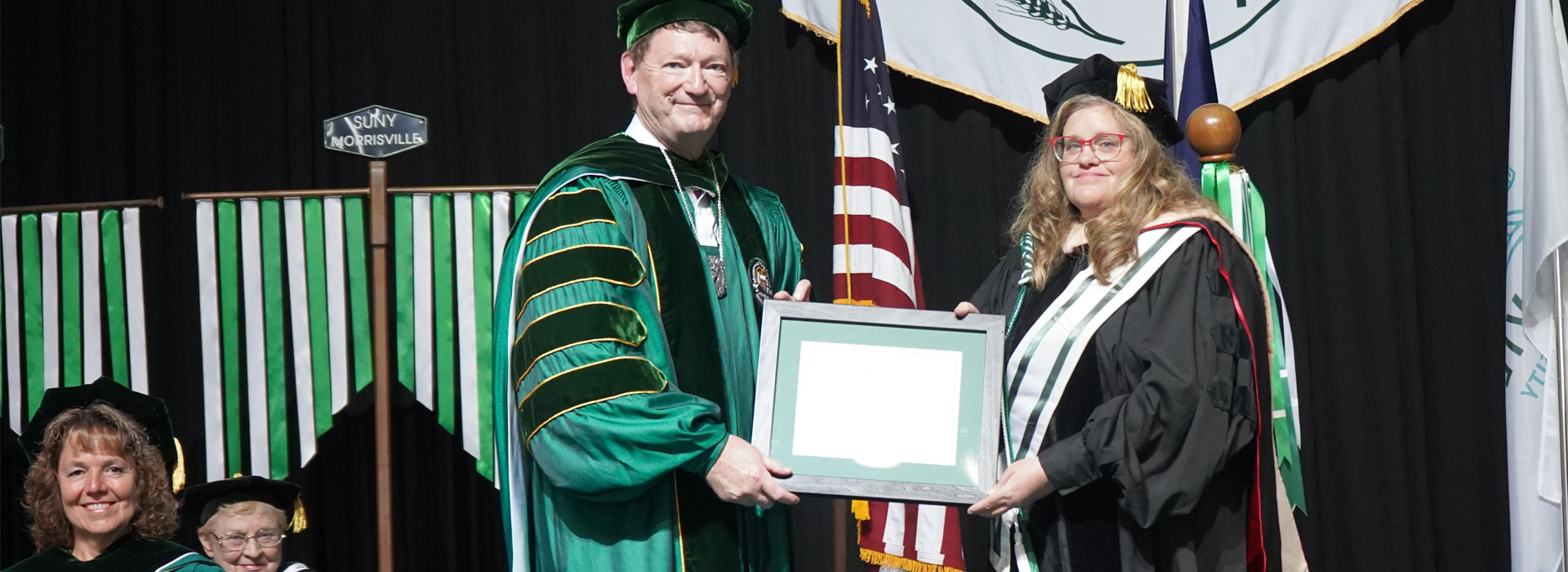 Sheila Marshman receives her award