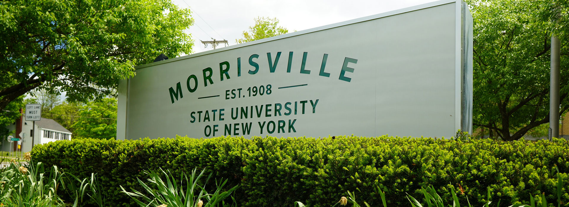 SUNY Morrisville Route 20 Sign