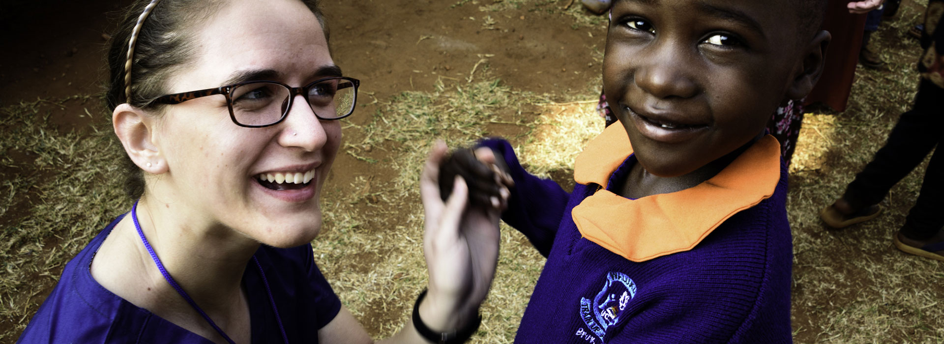 Elizabeth Noble and her sponsor child, Faith, Photo Credit Diane Dersch