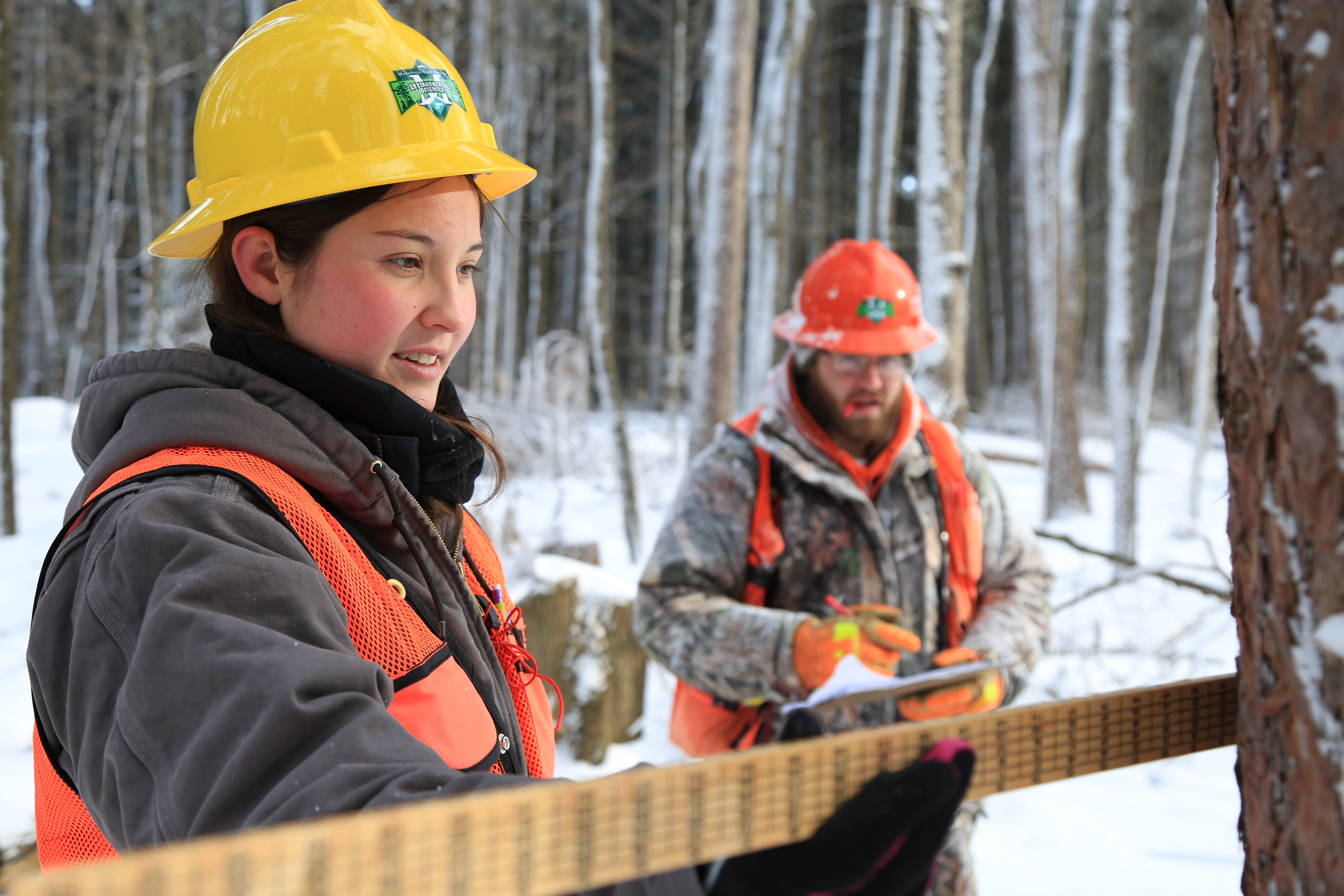 SUNY Morrisville students use the outdoors as their classroom.