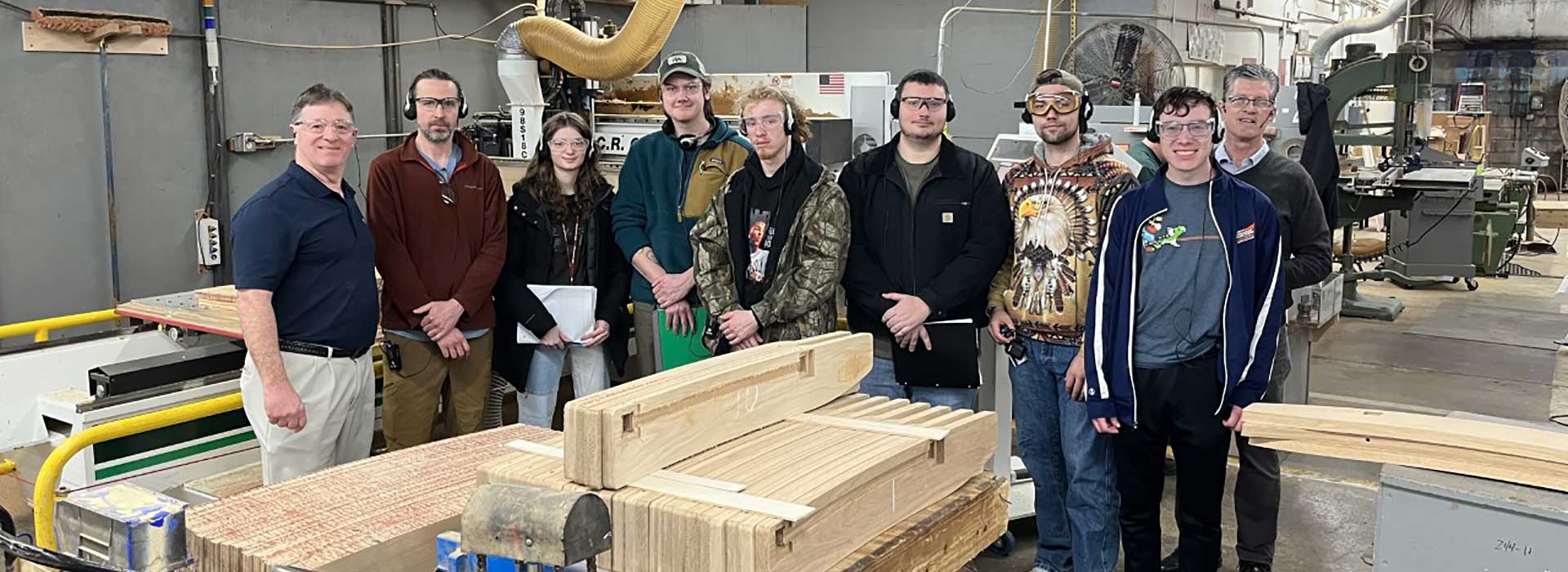 Wood technology students visit advanced wood manufacturing industry 03.30.2023