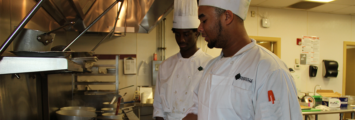 Students cooking