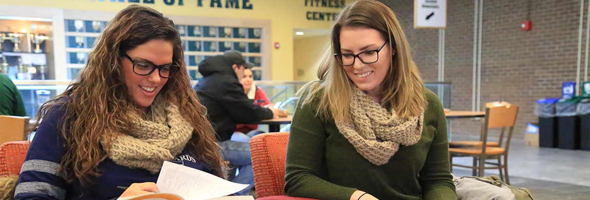 Students studying