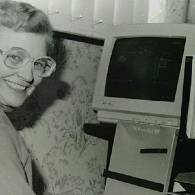 Shirley Crawford in her early years at SUNY Morrisville