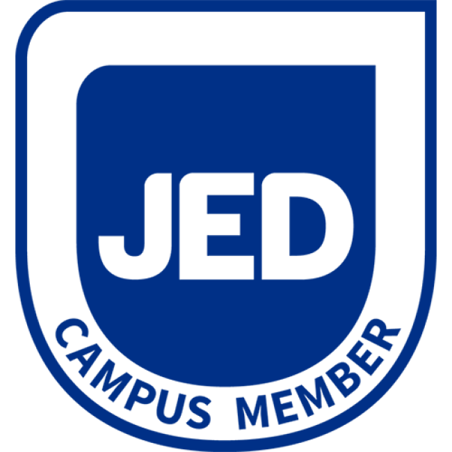 The JED Foundation Campus Member seal.