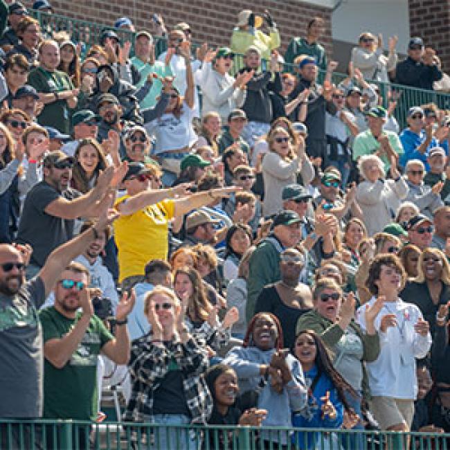 Students attend a sports game