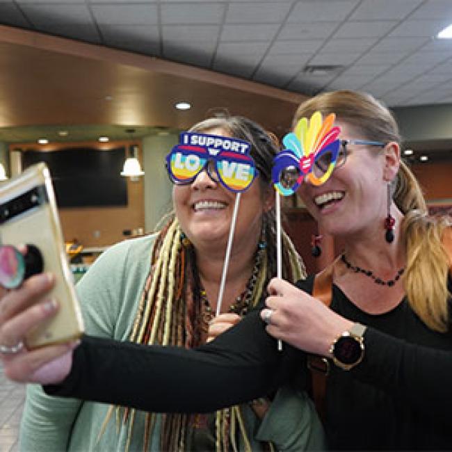 SUNY Morrisville staff members celebrate Pride Month