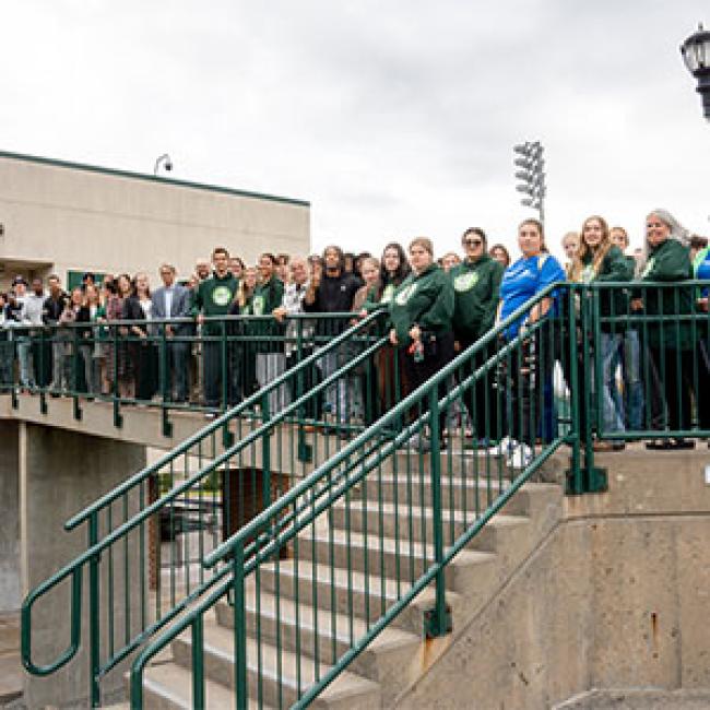 ACE/ASAP Students gather on campus