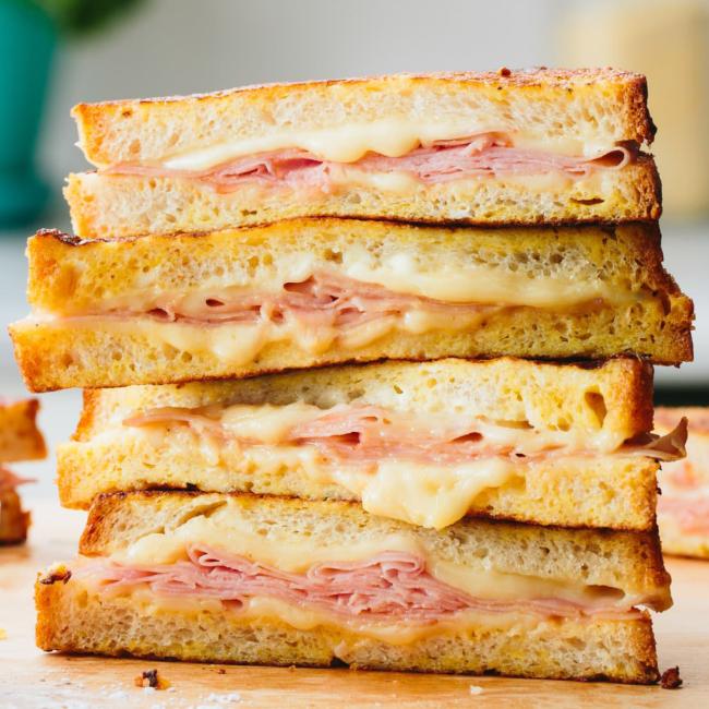 Stacked Monte Cristo Sandwiches