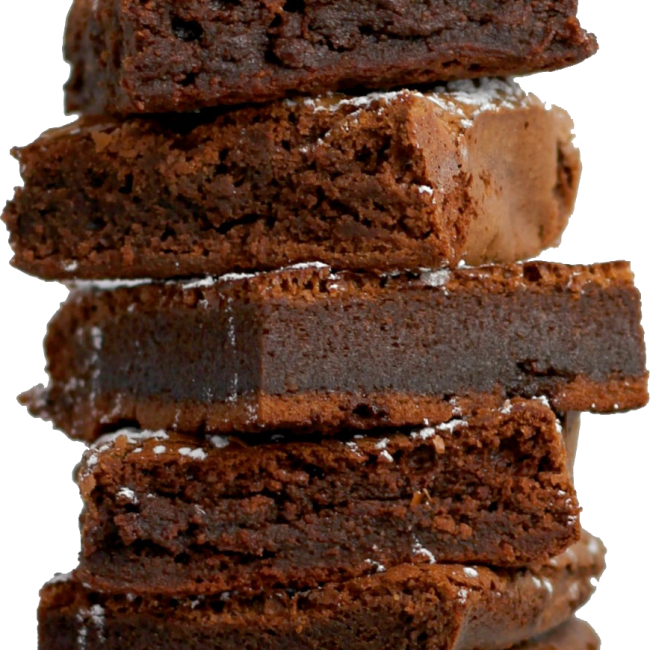 Stack of brownies