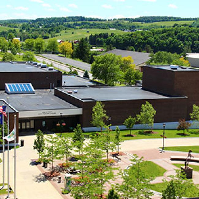 aerial view of campus