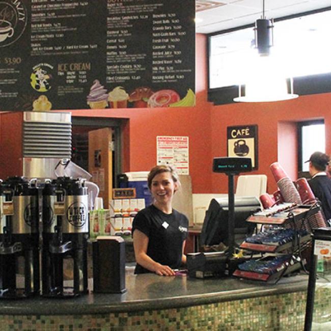 Grab coffee and a pastry at SUNY Morrisville's coffee shop, Smooth Jazzy Joz
