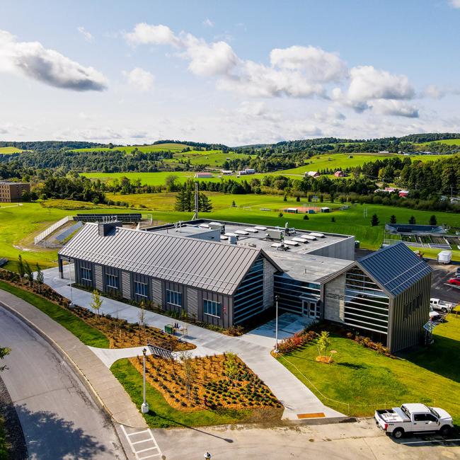 Aerial view of the new ACET Center