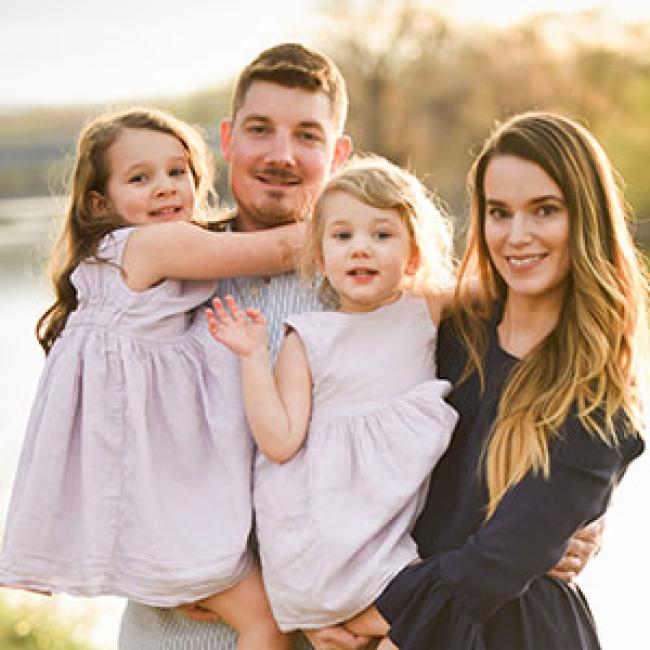 Ella, Tom, Nora and Ali Bland Photo by Ann Gazdik Photography