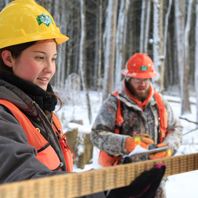 SUNY Morrisville students use the outdoors as their classroom.