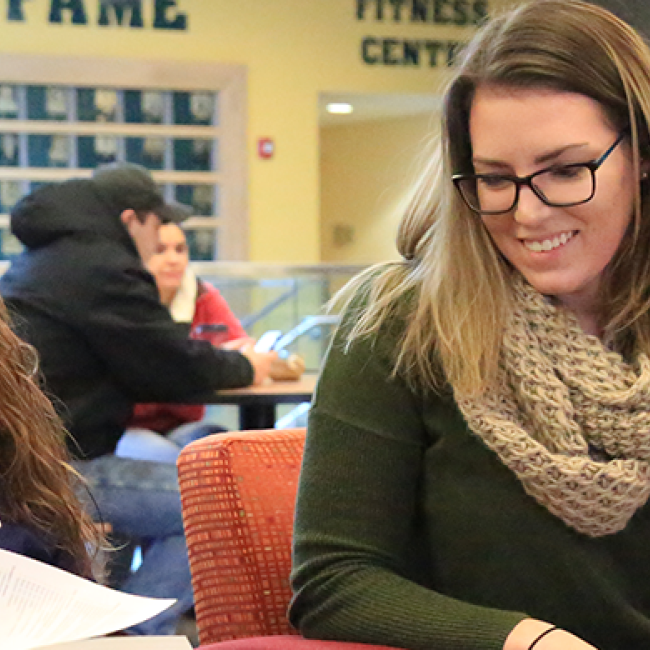 Students studying