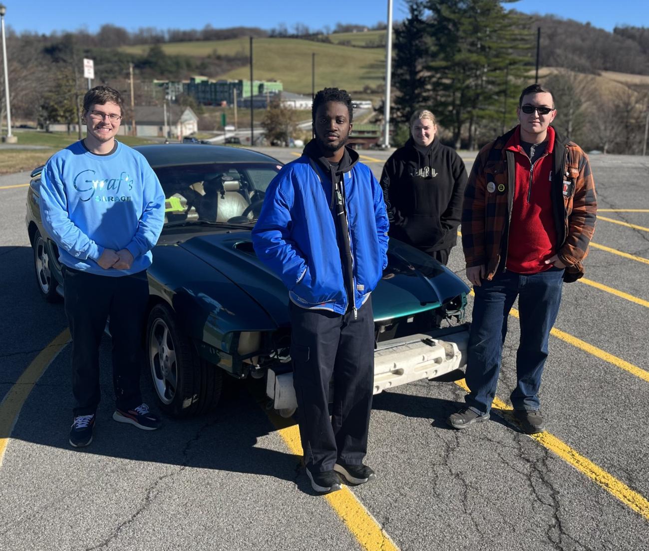 Alex and his students with the Mustang Cobra