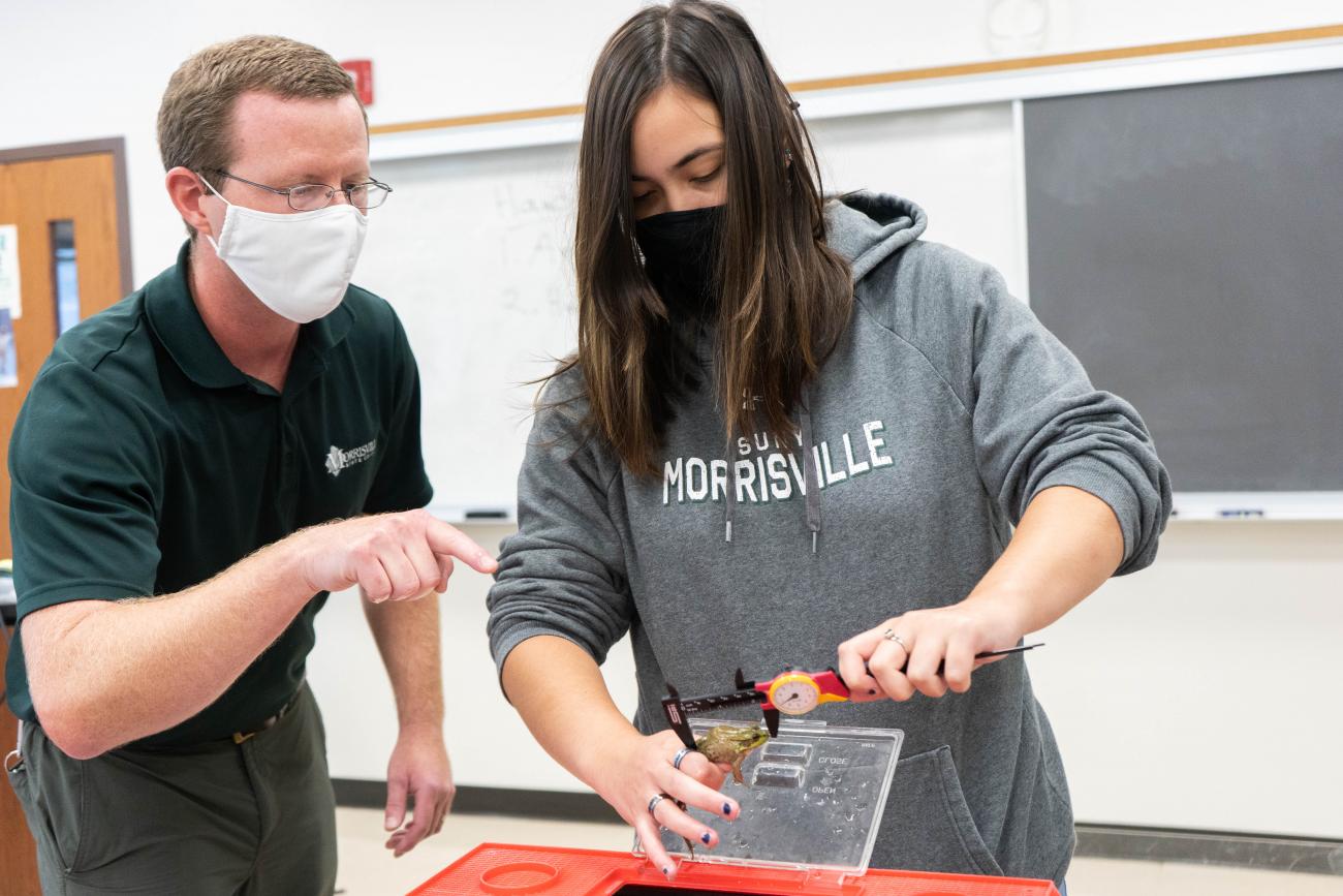 SUNY Morrisville students get visit from array of creatures as professor brings live-learning to his classroom News SUNY Morrisville
