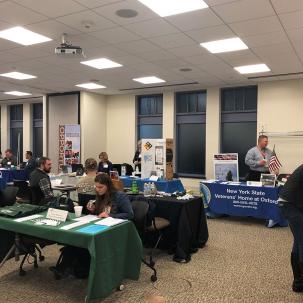 People at a job fair