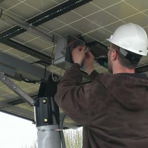 Wiring a pole mounted solar PV at the FREE Center