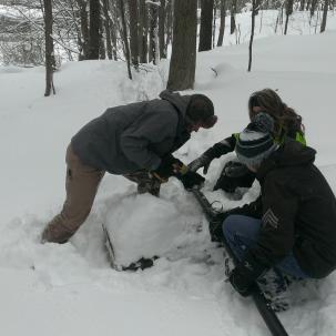 Adjusting the penstock on a campus micro hydro system