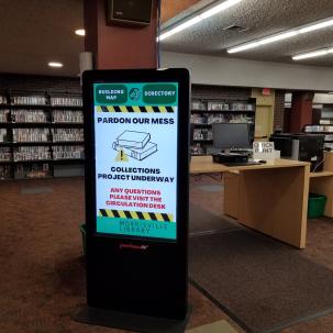 Books were removed from the library collection during the deselection and weeding process.