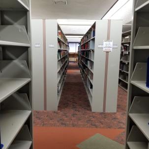 Books were removed from the library collection during the deselection and weeding process.