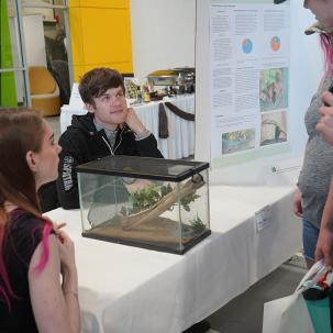 Students present research projects during SUNY Morrisville's Earth Day Celebration