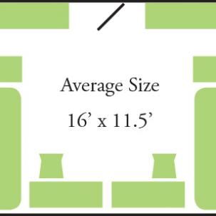 This residence hall offers double-occupancy rooms with an average size of 16 feet by 11.5 feet.