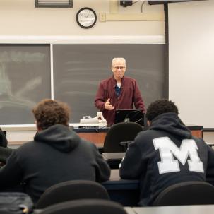 Christopher Scalzo in the classroom 