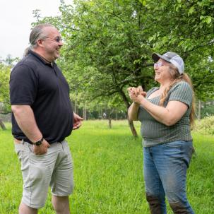 Jeff Monette and Professor Jennifer Gilbert Jenkins