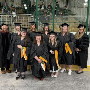 First cohort of master's degree graduates 
