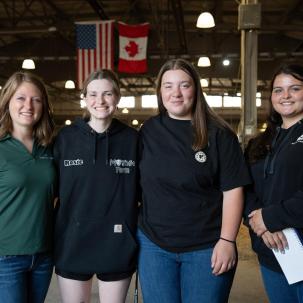 Dairy Judging Team assisting at the State Fair