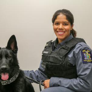 Bruin and Officer Wright 