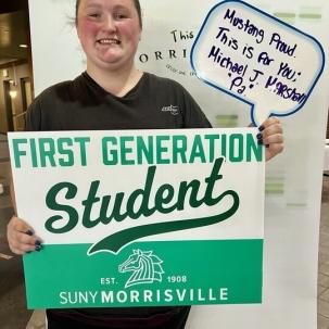 Proud to be a first-generation student