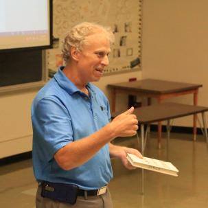 Dr. Chris Scalzo teaches a class