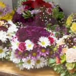 Floral cakes made by the SUNY Morrisville floral design course.